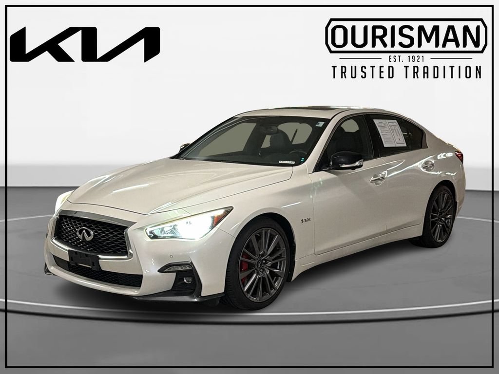 Used 2018 INFINITI Q50 Red Sport 400 w/ Cargo Package (L95) RWD image 2