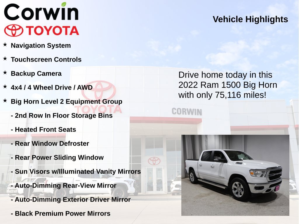 Used 2022 RAM 1500 Big Horn AWD/4WD image 7