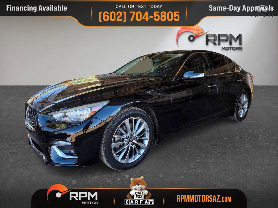 Used 2018 INFINITI Q50 Luxe w/ Cargo Package (L95) RWD image 3