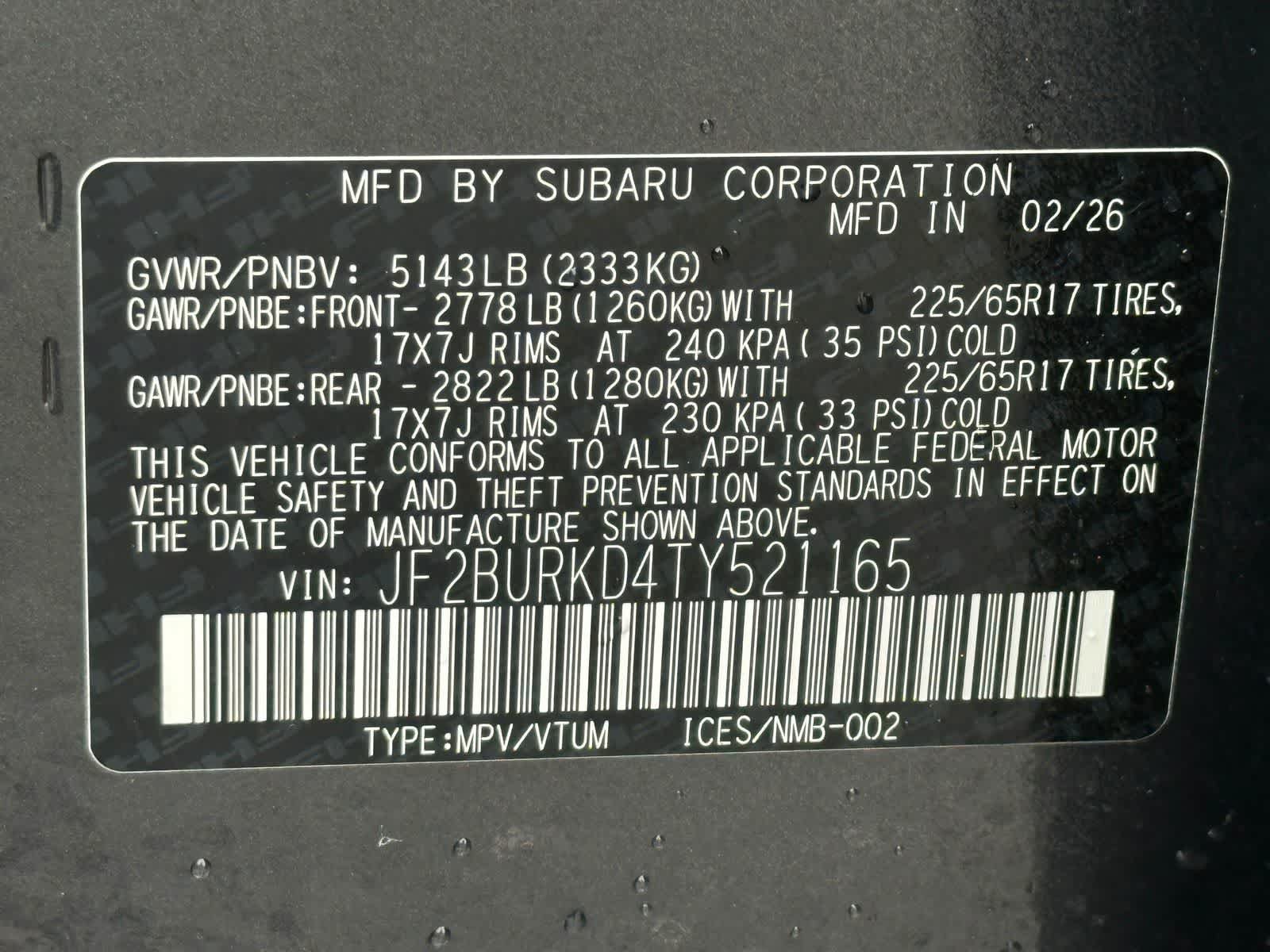 New 2026 Subaru Outback Wilderness AWD/4WD image 32