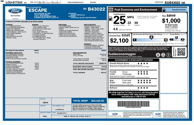 Used 2014 Ford Escape SE w/ Equipment Group 201A FWD image 33