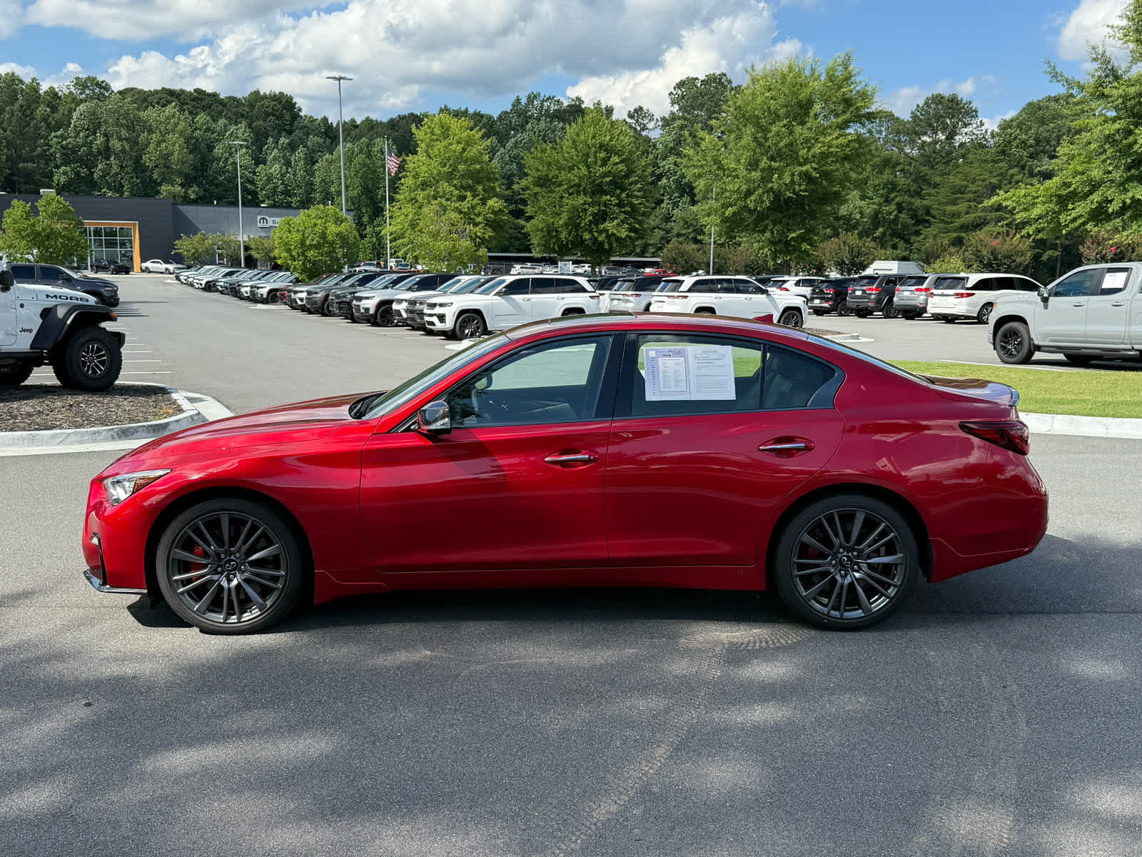 Used 2023 INFINITI Q50 Red Sport 400 w/ Carbon Fiber Package AWD/4WD image 2