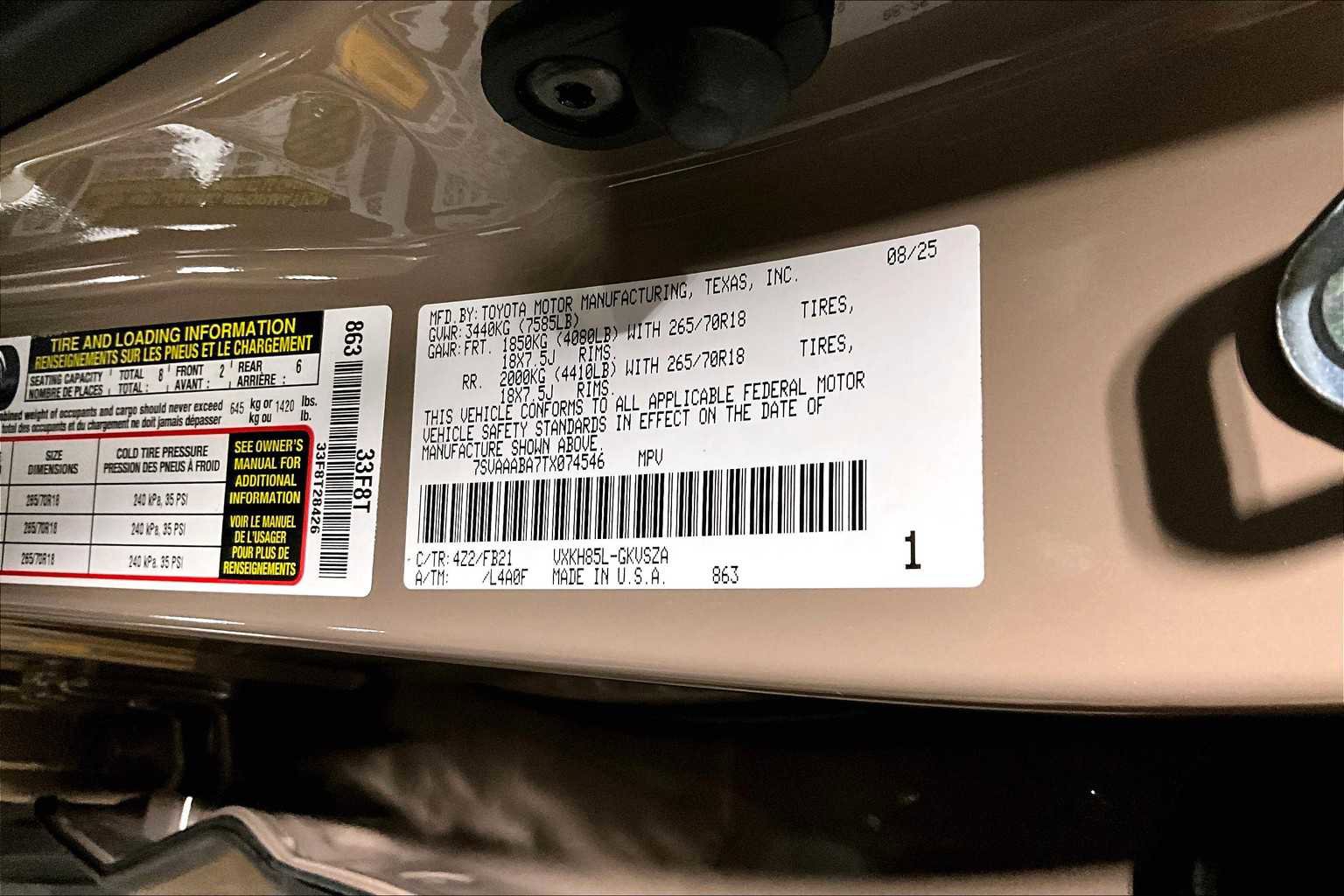 New 2026 Toyota Sequoia SR5 image 22