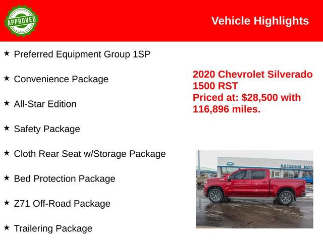 Used 2020 Chevrolet Silverado 1500 RST w/ All-Star Edition image 2