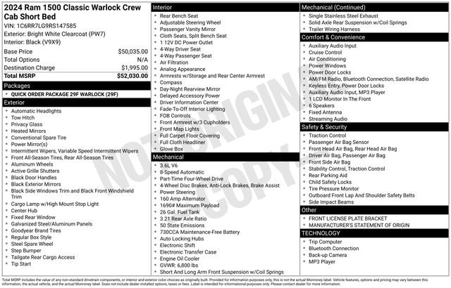 Used 2024 RAM 1500 Warlock AWD/4WD image 14