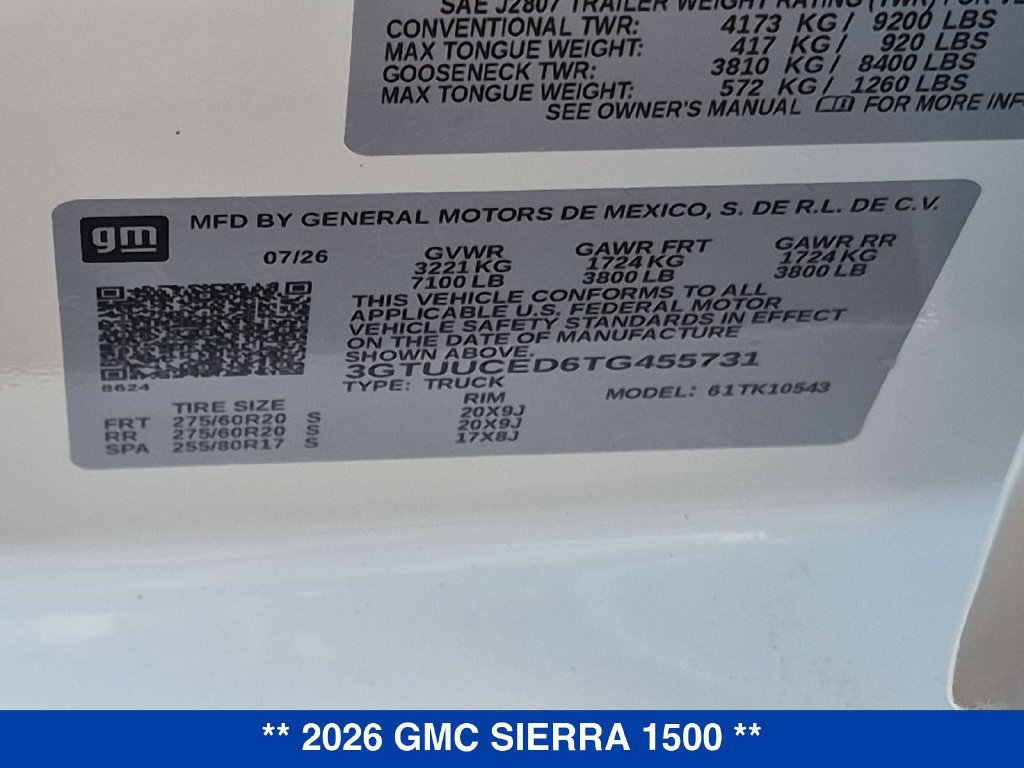 New 2026 GMC Sierra 1500 Elevation w/ Elevation Premium Package AWD/4WD image 33