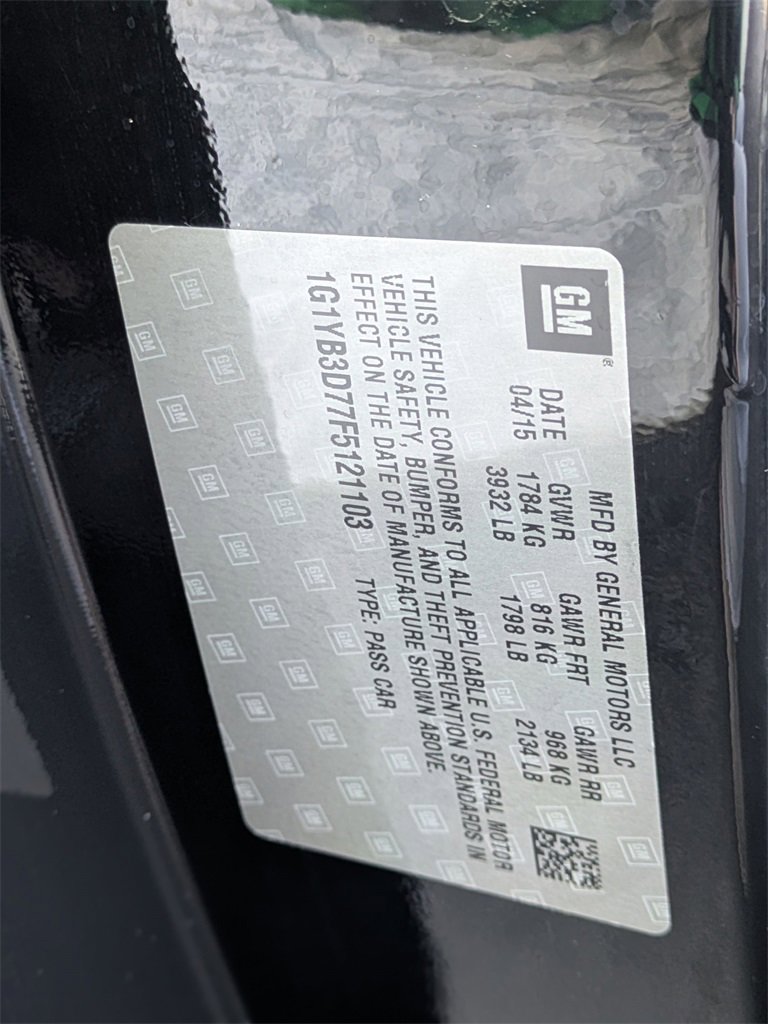 Used 2015 Chevrolet Corvette Stingray w/ Battery Protection Package image 23