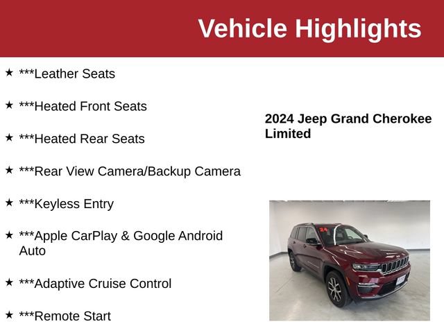 Used 2024 Jeep Grand Cherokee Limited AWD/4WD image 10