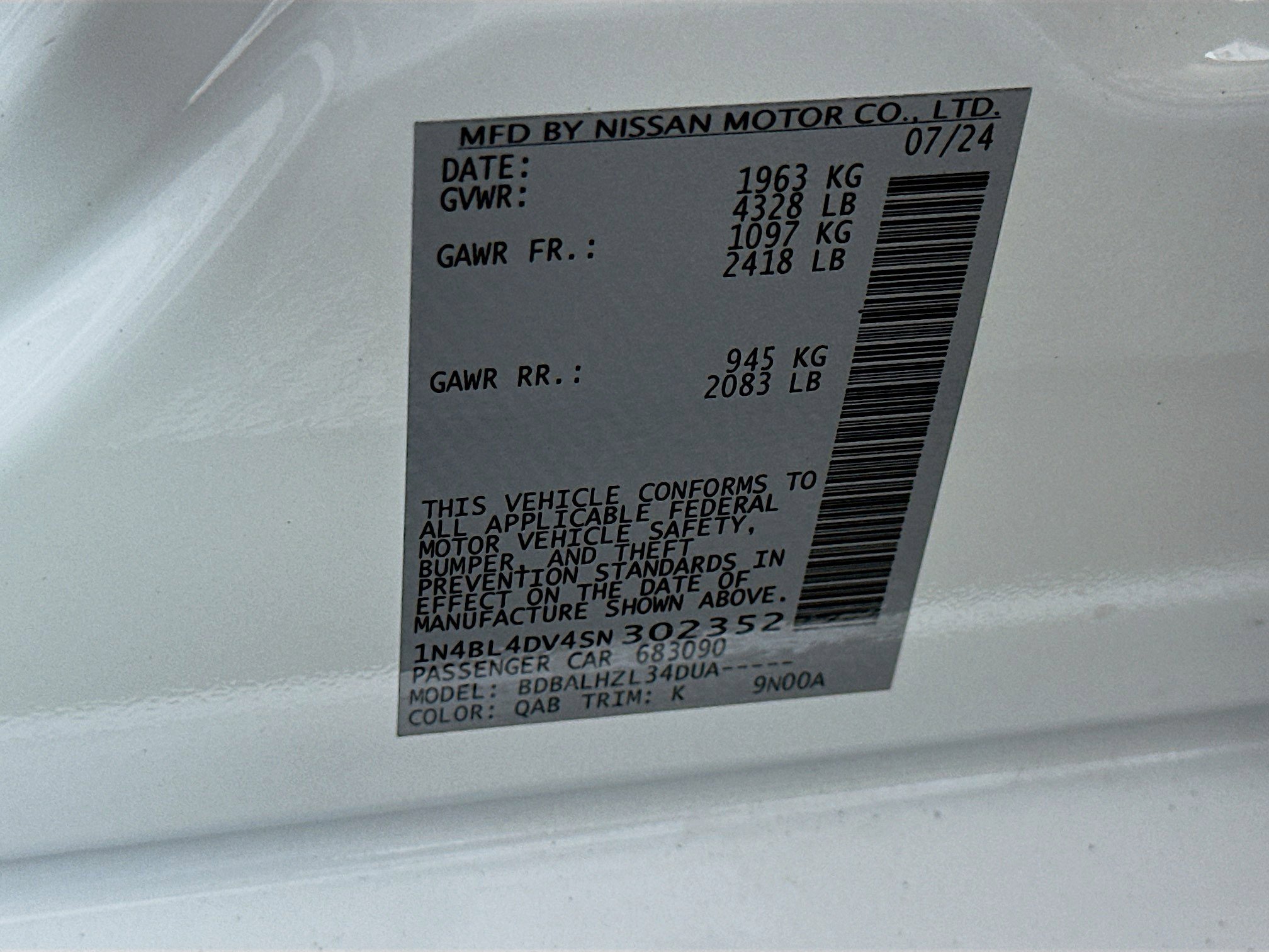 Used 2025 Nissan Altima 2.5 SV image 12