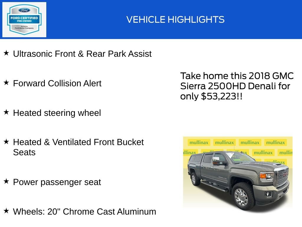 Used 2018 GMC Sierra 2500 Denali w/ Duramax Plus Package AWD/4WD image 20