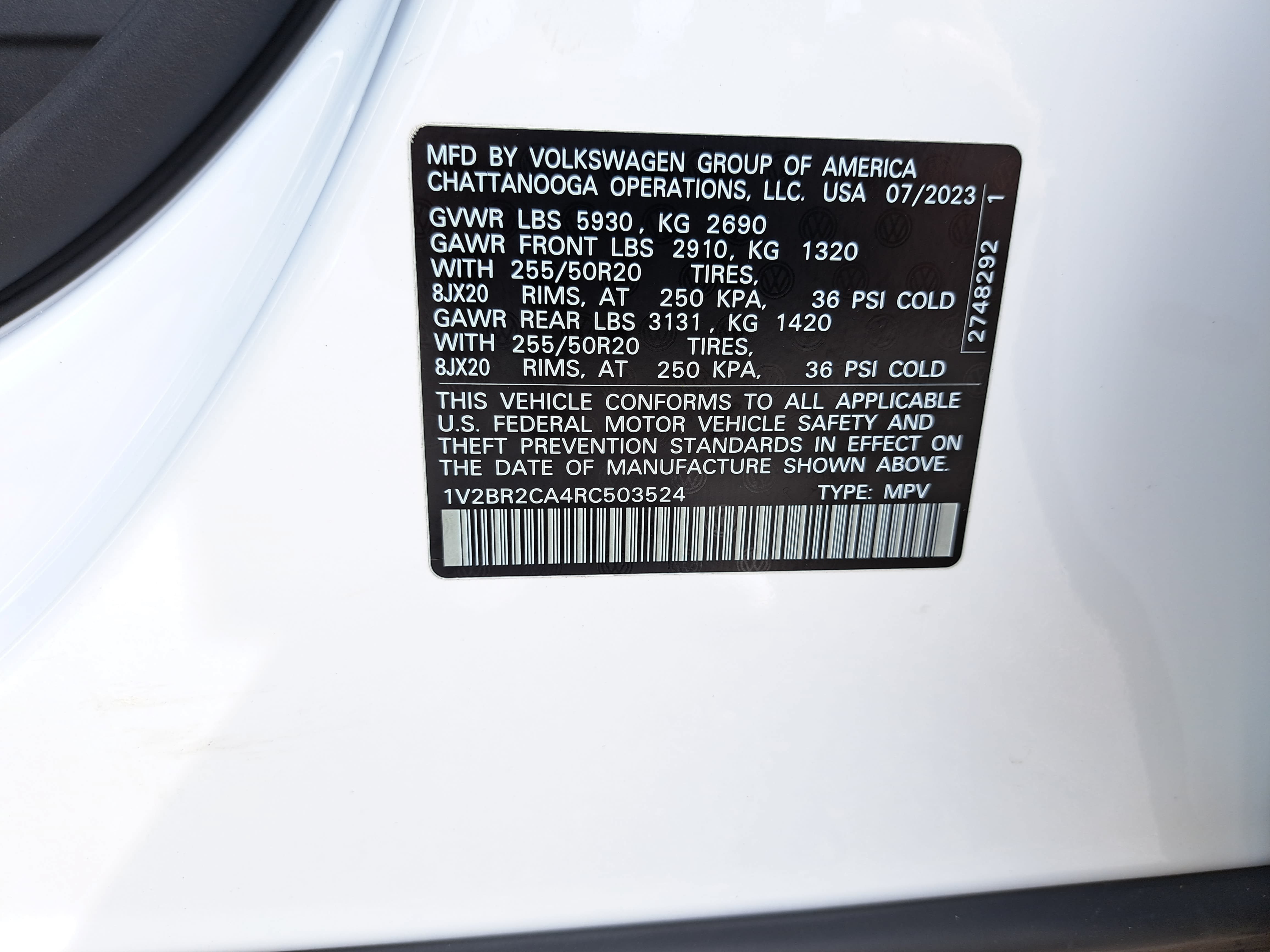 Used 2024 Volkswagen Atlas SEL AWD/4WD image 35