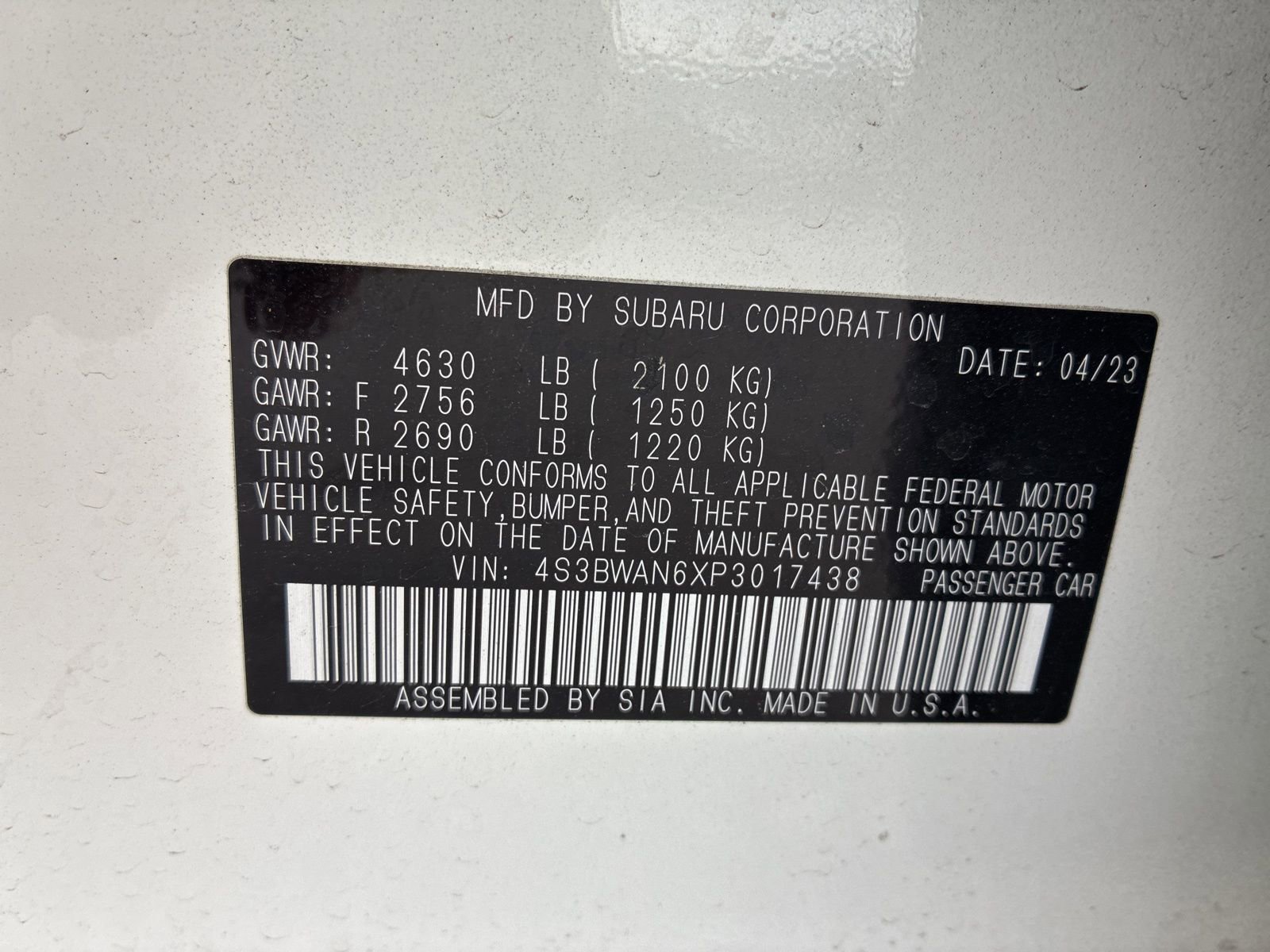 Used 2023 Subaru Legacy Limited image 26