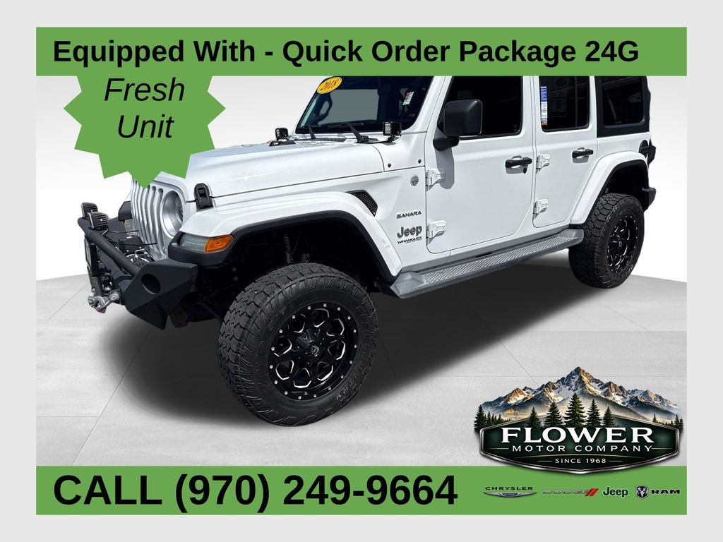 Used 2018 Jeep Wrangler Unlimited Sahara w/ LED Lighting Group