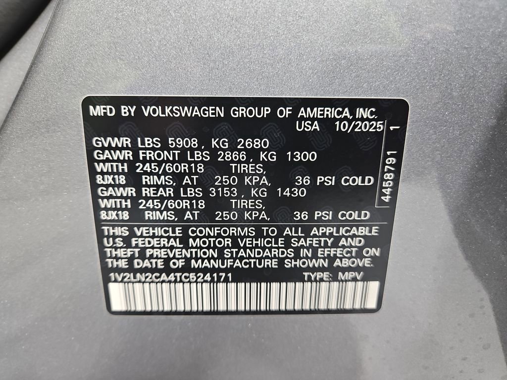 New 2026 Volkswagen Atlas SE image 28