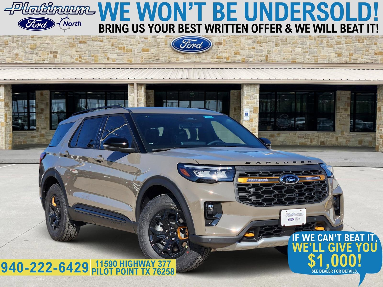 New 2026 Ford Explorer Tremor w/ Tremor Convenience Package