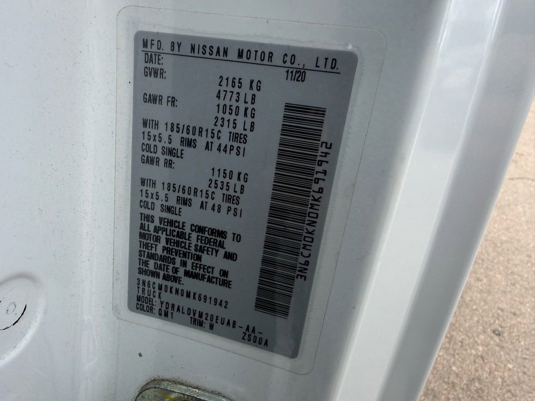 Used 2021 Nissan NV200 S w/ Back Door Glass Package image 29