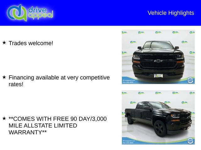 Used 2018 Chevrolet Silverado 1500 Custom w/ Rally 1 Edition AWD/4WD image 6