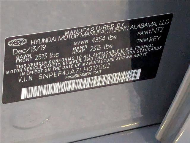 Used 2020 Hyundai Sonata SEL w/ Convenience + Sunroof Package image 25