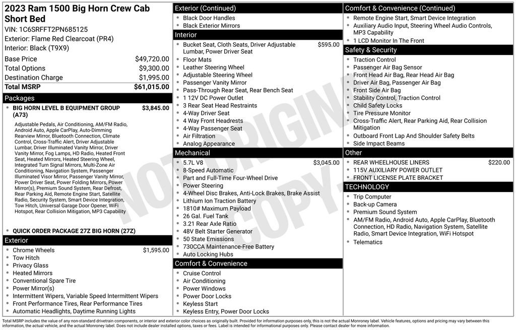 Certified 2023 RAM 1500 Big Horn image 41