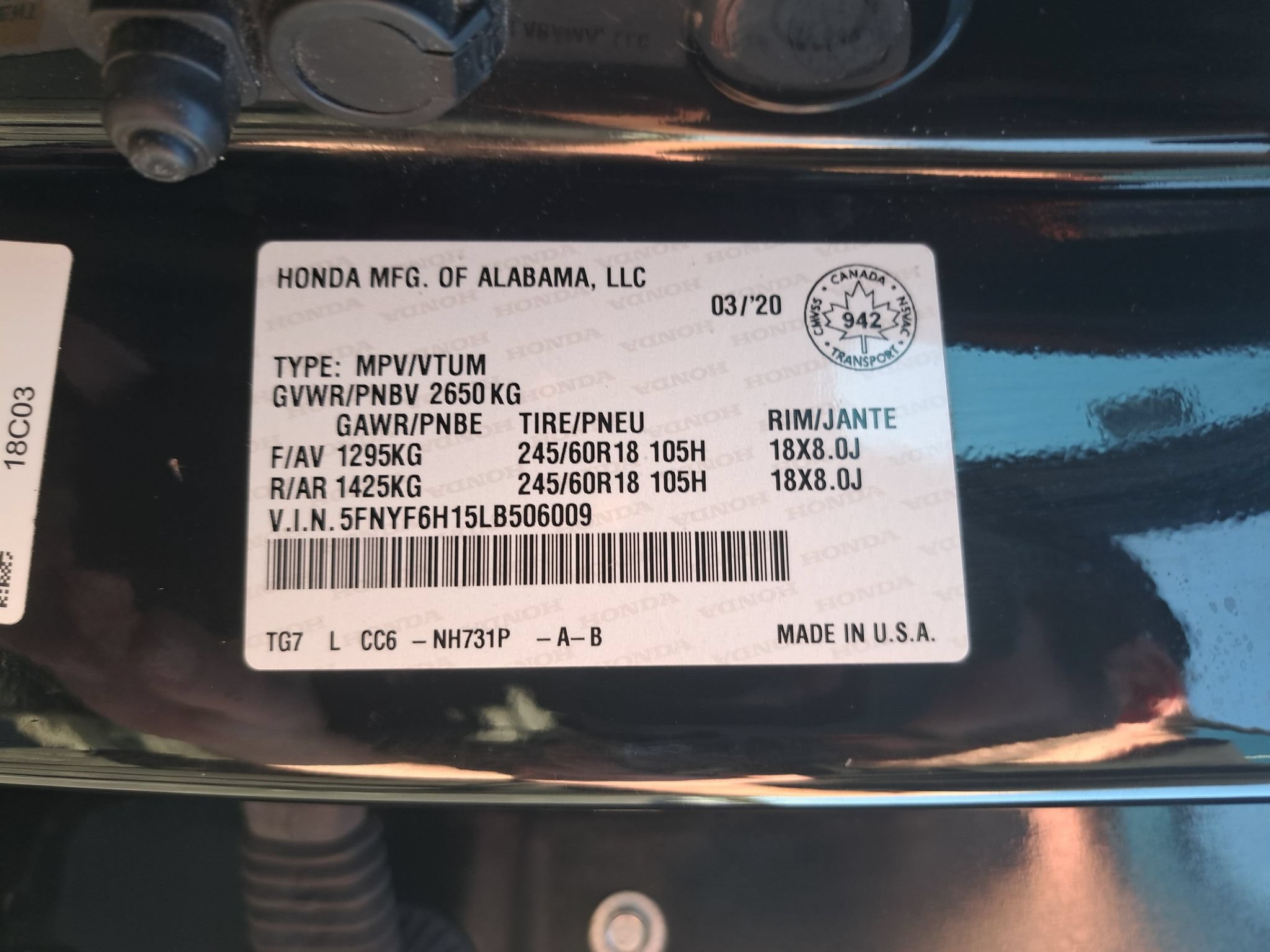 Used 2020 Honda Pilot LX image 36