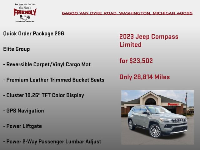 Used 2023 Jeep Compass Limited w/ Elite Group image 5