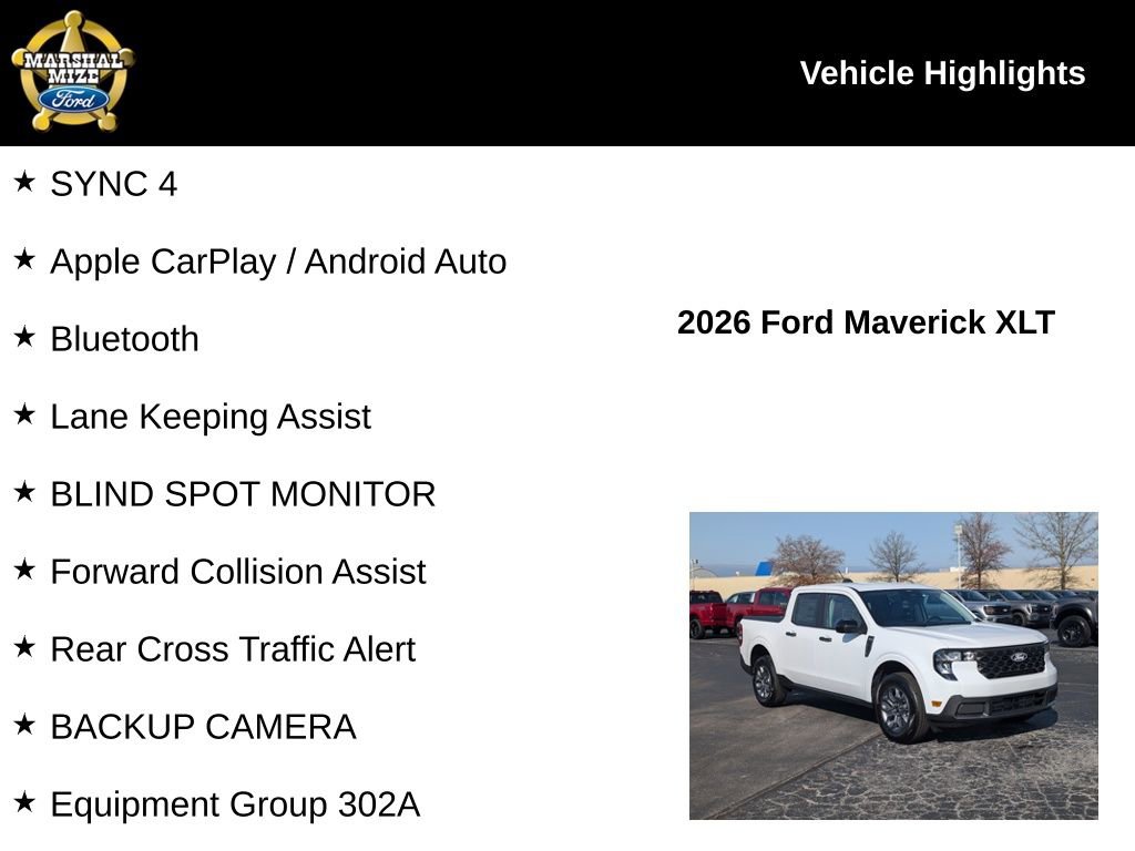 New 2026 Ford Maverick XLT w/ XLT Luxury Package AWD/4WD image 2