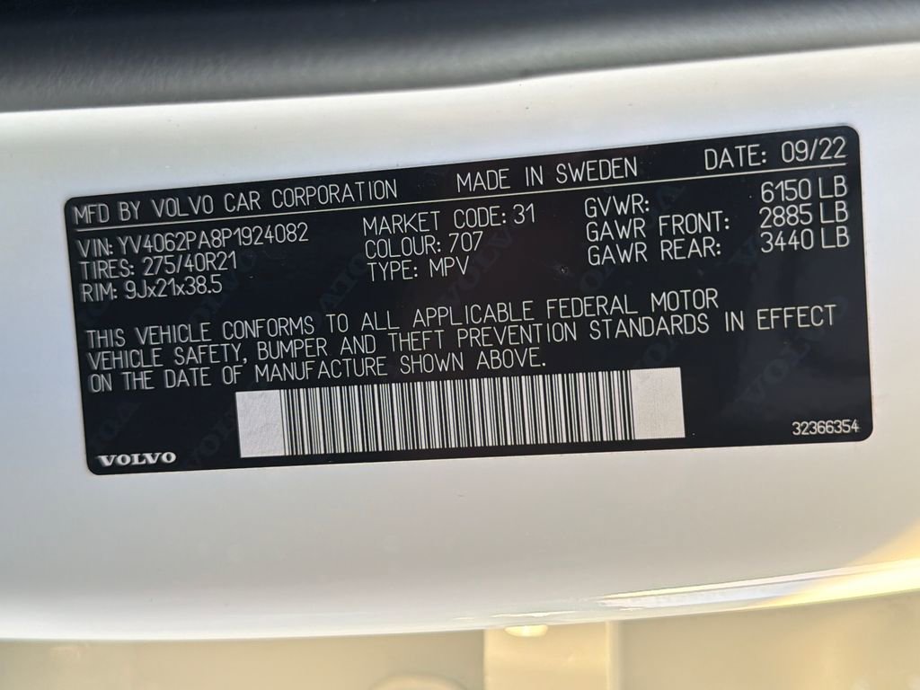 Used 2023 Volvo XC90 B6 Ultimate w/ Protection Package Premier AWD/4WD image 28