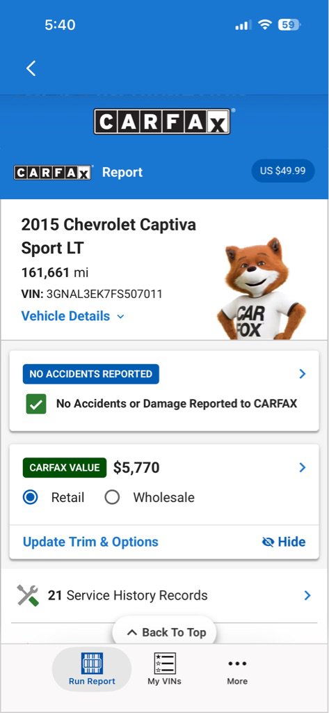 Used 2015 Chevrolet Captiva Sport LT w/ Convenience Package FWD image 34