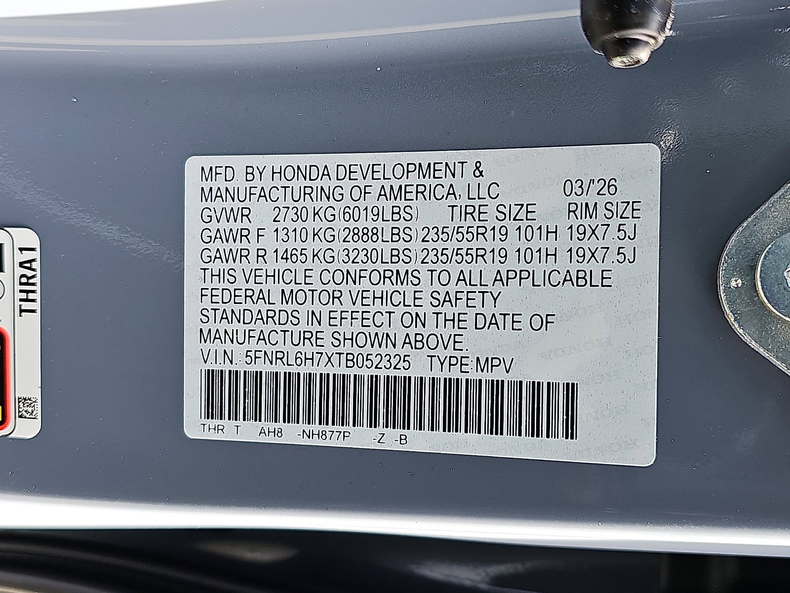 New 2026 Honda Odyssey Sport-L image 10