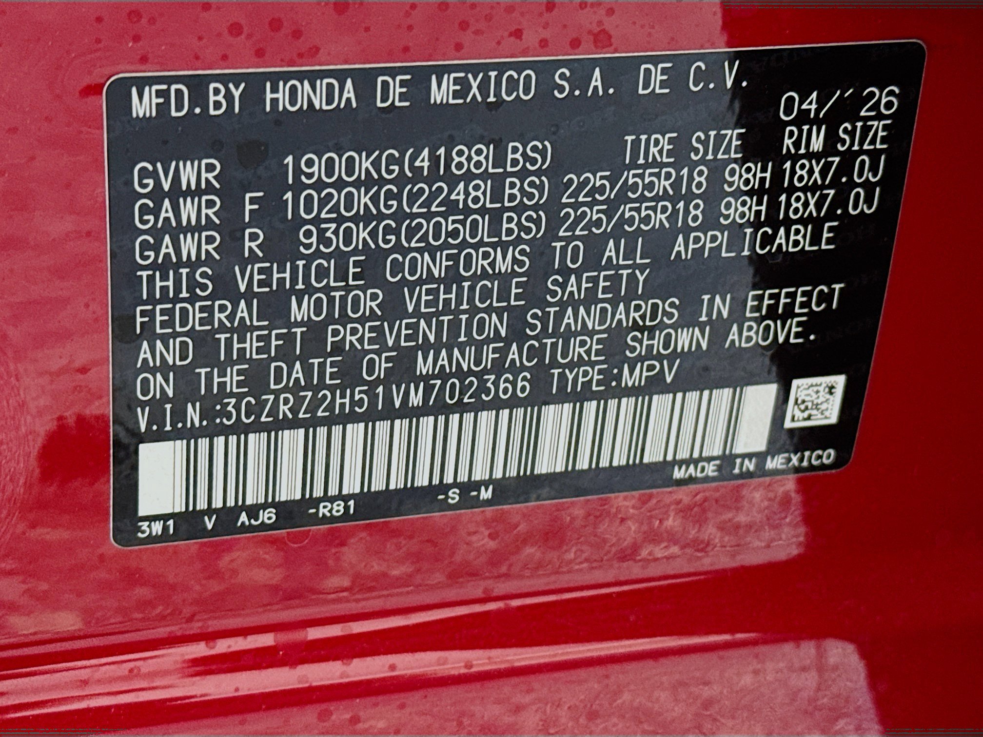 New 2027 Honda HR-V Sport image 30