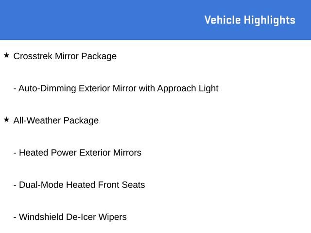 New 2026 Subaru Crosstrek 2.0i Premium AWD/4WD image 10