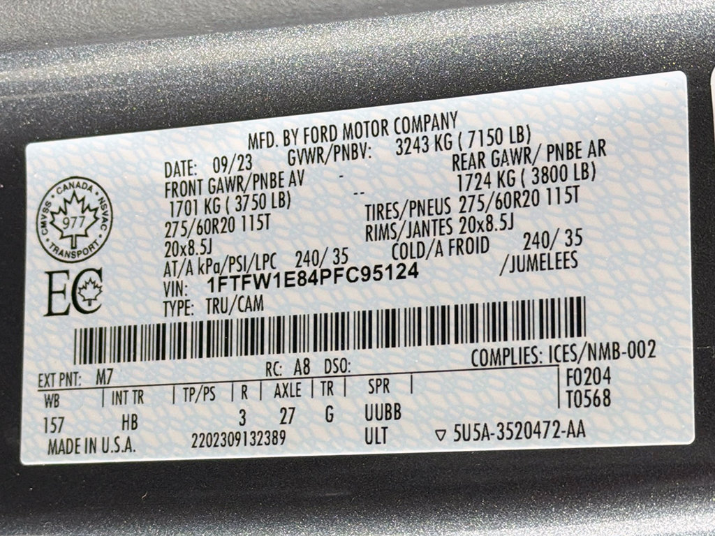 Used 2023 Ford F150 Lariat w/ Equipment Group 502A High AWD/4WD image 44