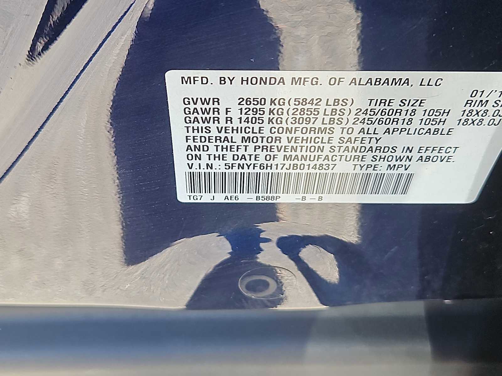 Used 2018 Honda Pilot LX image 14