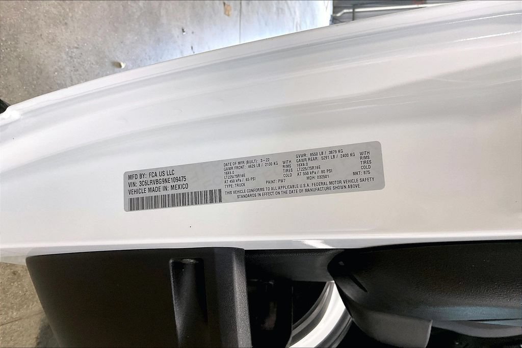Used 2022 RAM ProMaster 1500 w/ Interior LED Lighting Group FWD image 19