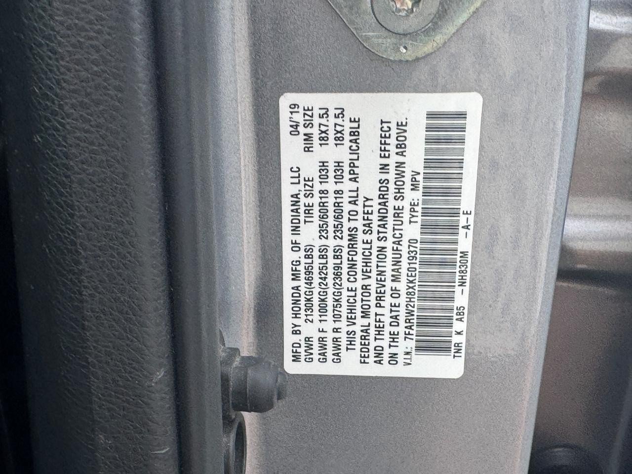 Certified 2019 Honda CR-V EX-L image 27