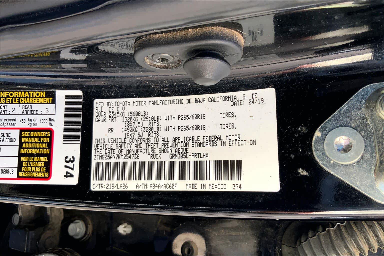 Used 2019 Toyota Tacoma Limited AWD/4WD image 35