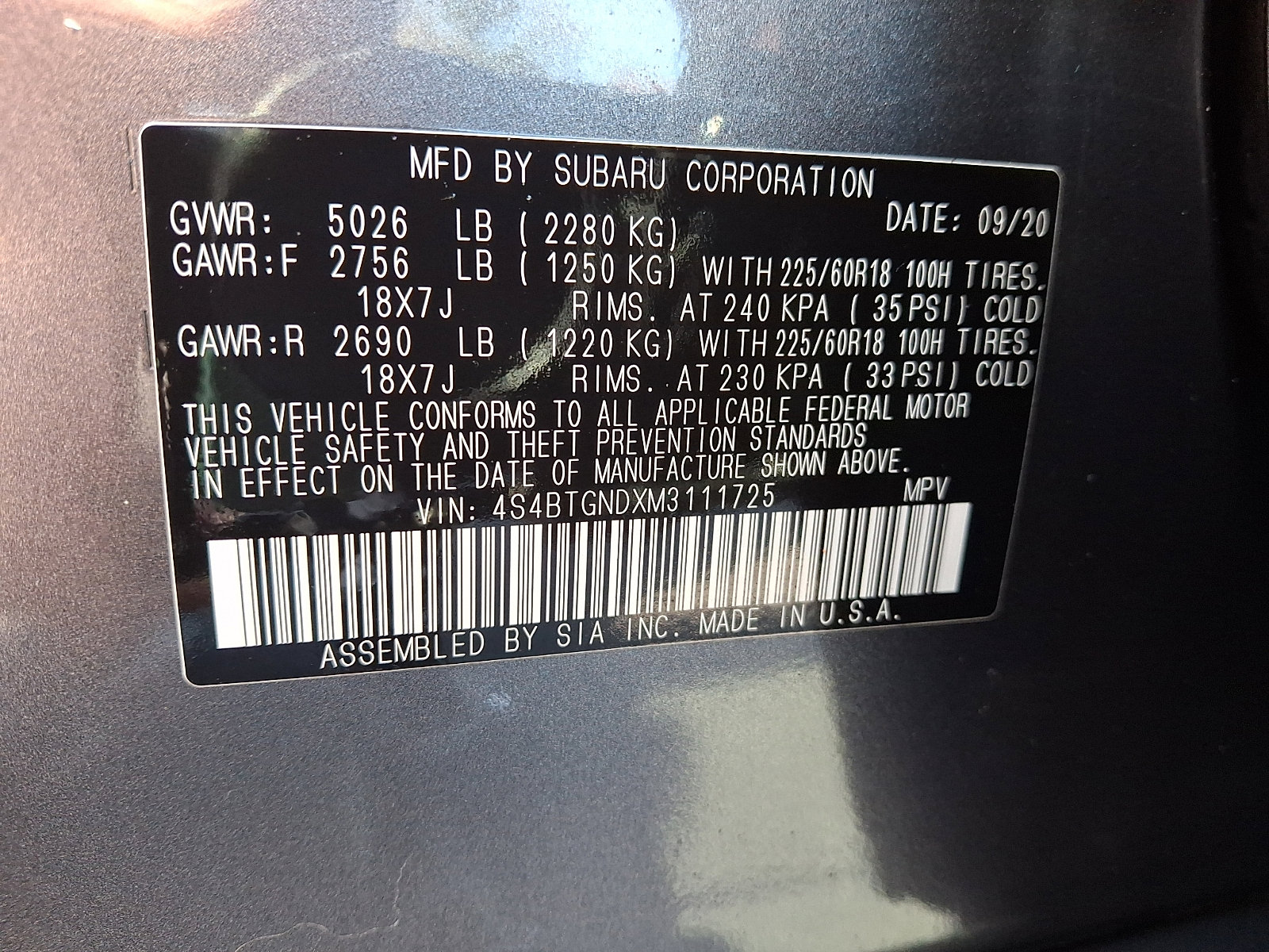 Used 2021 Subaru Outback Limited XT w/ Popular Package #2 image 26