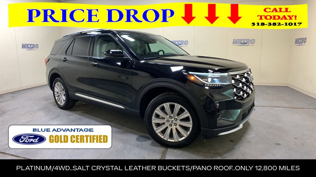 Certified 2025 Ford Explorer Platinum w/ LUX Leather Package AWD/4WD image 1