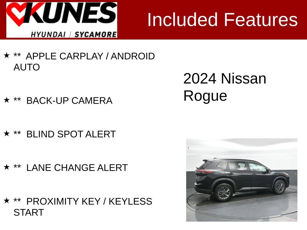 Used 2024 Nissan Rogue S AWD/4WD image 2