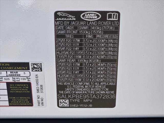 New 2026 Land Rover Range Rover Long Wheelbase SE AWD/4WD image 18