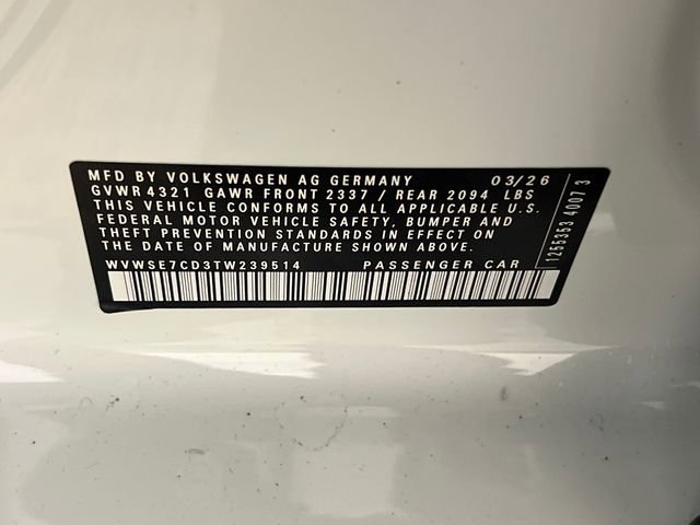 New 2026 Volkswagen GTI SE FWD image 22