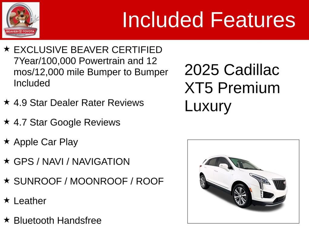 Used 2025 Cadillac XT5 Premium Luxury FWD image 4