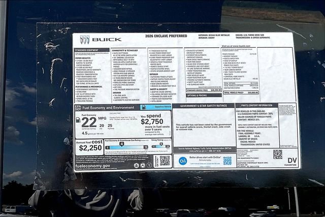 New 2026 Buick Enclave Preferred w/ Power Package image 15