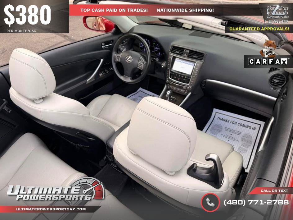 Used 2012 Lexus IS 350C w/ Luxury Pkg RWD image 13