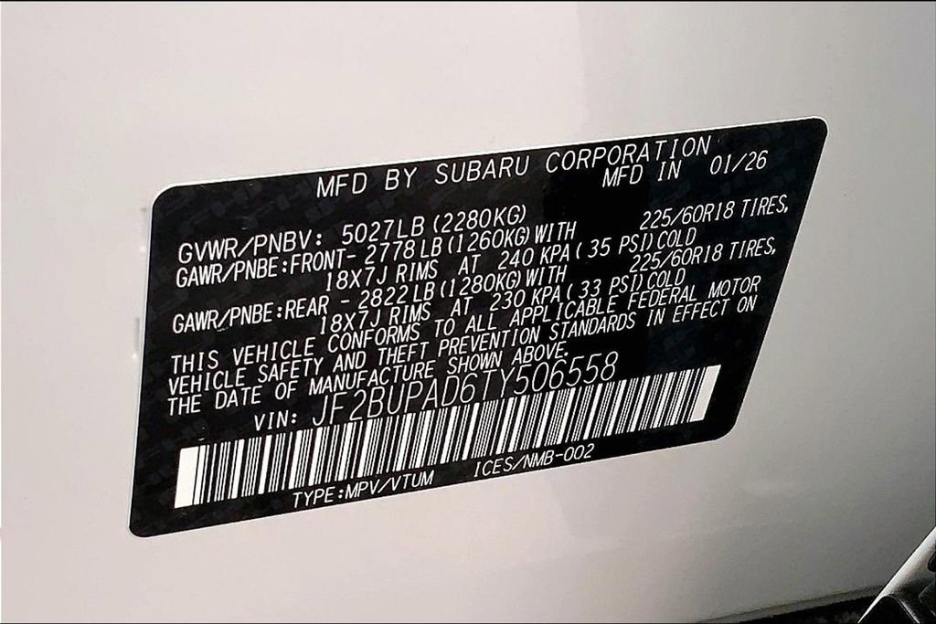 New 2026 Subaru Outback Premium image 8