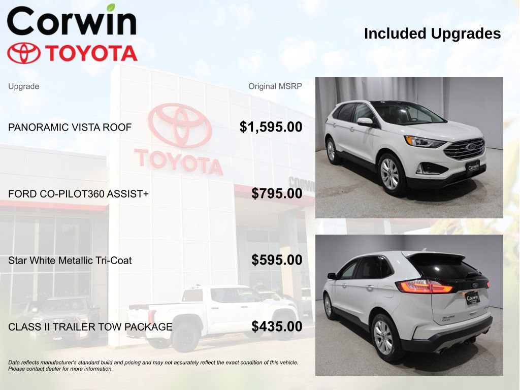 Used 2020 Ford Edge Titanium w/ Class II Trailer Tow Package AWD/4WD image 4