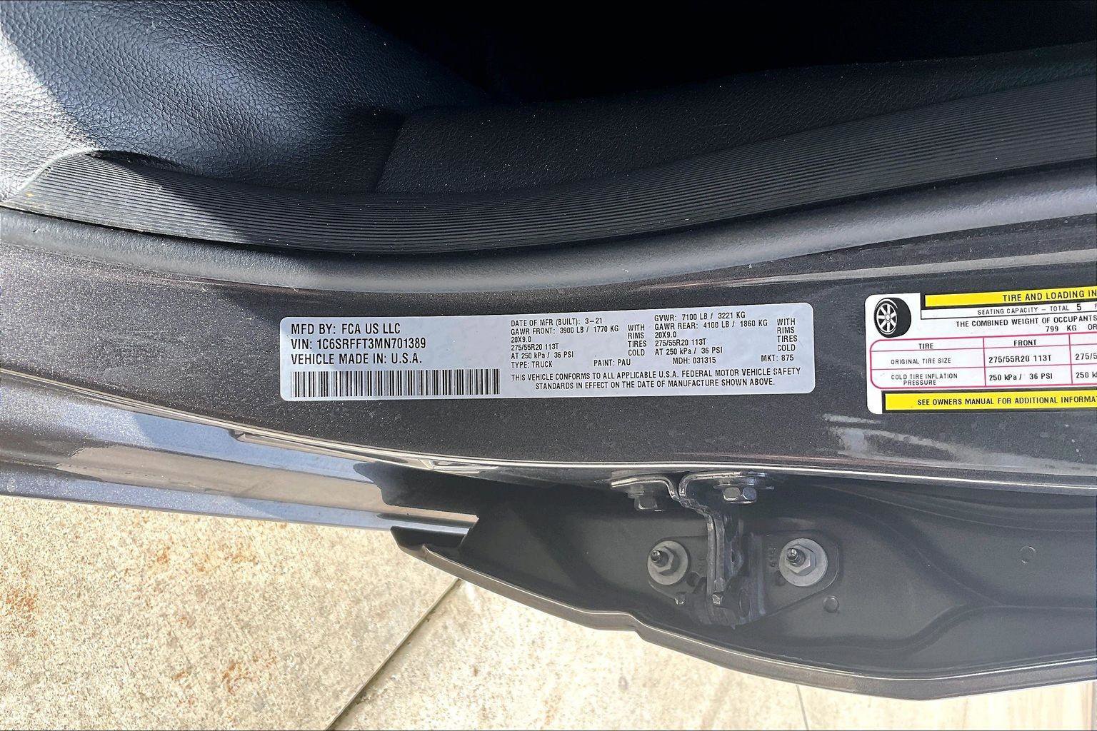 Used 2021 RAM 1500 Big Horn AWD/4WD image 3