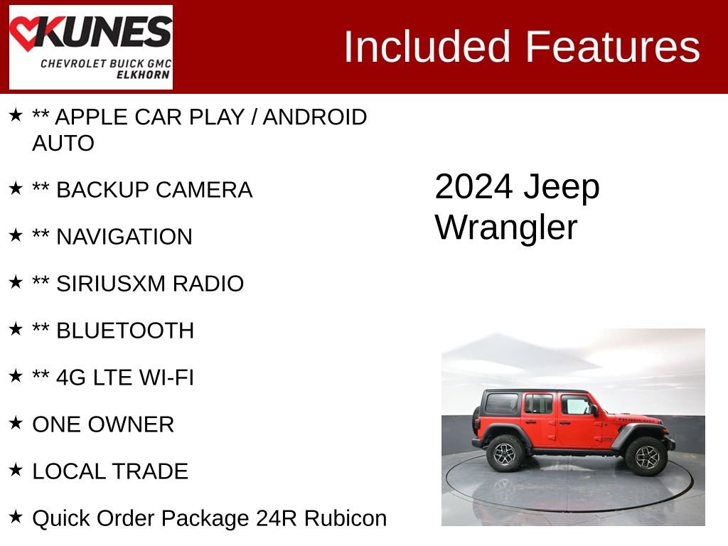Used 2024 Jeep Wrangler Unlimited Rubicon image 2