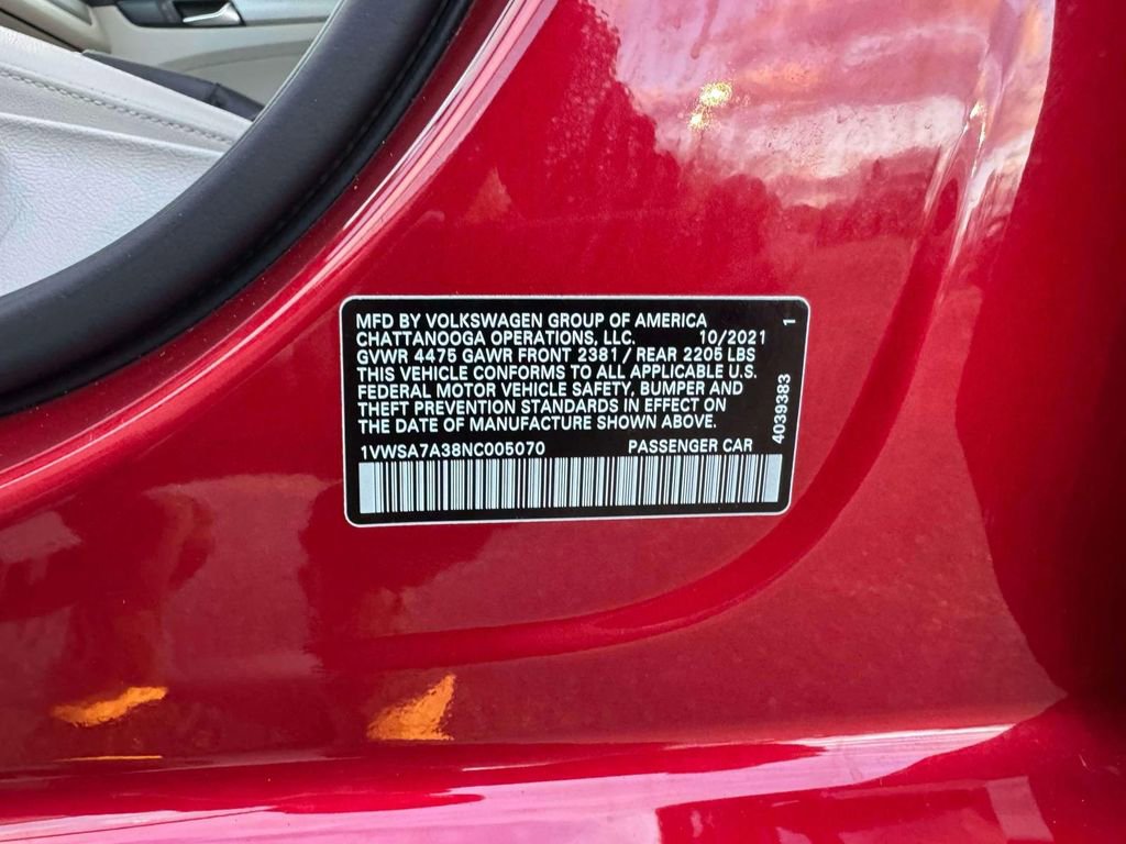 Used 2022 Volkswagen Passat 2.0T SE image 10