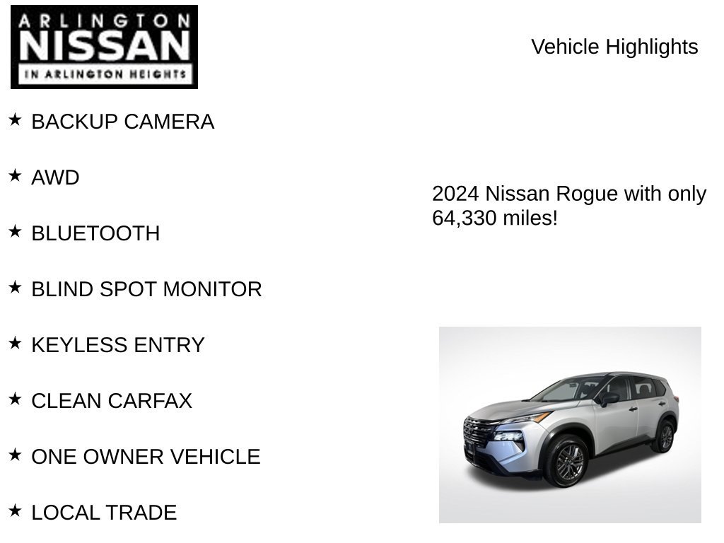 Certified 2024 Nissan Rogue S AWD/4WD image 7